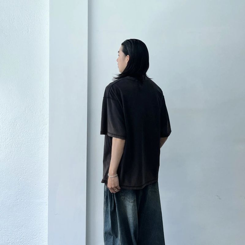 Slashed Pocket Washed Tee