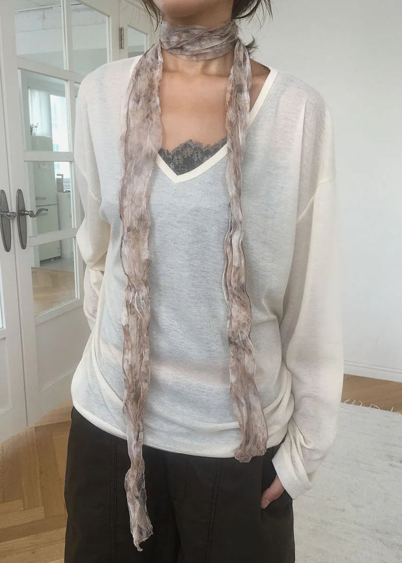 FLOWER SCARF (2color)