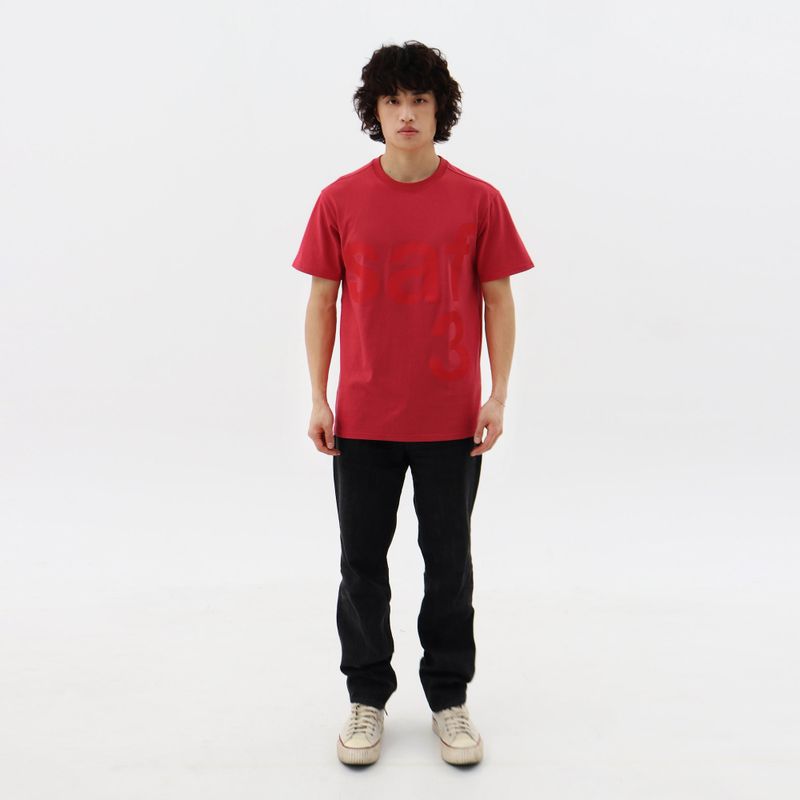 BASIC SAFARI TEE (LIGHT RED)