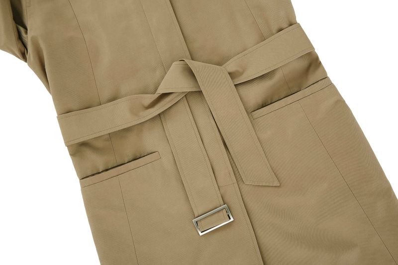 Throat Latch Trench Coat _ Beige