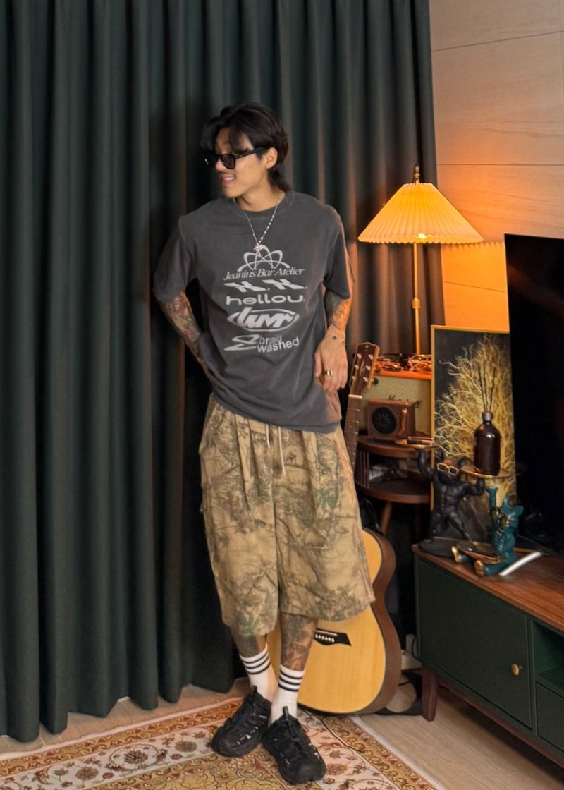 virstyle(ビルスタイル)の「Leaves Carpenter Bermuda Shorts 2COLOR(Pants)」