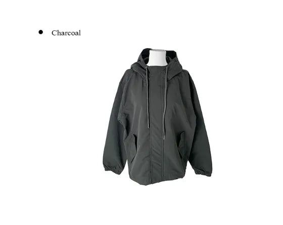 Romon String Hood Pocket Field Jacket