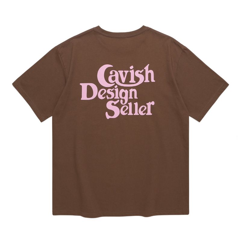 cavish（カビシ）の「SELLER LOGO SS TEE BROWN(CV2BMMT500A)（Tops）」