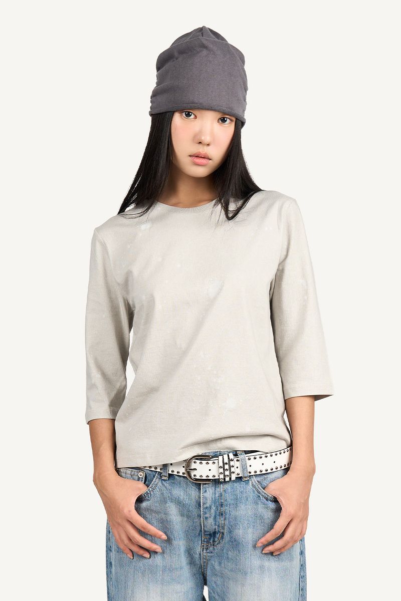 Raucohouse（ラウコハウス）の「Painting Washed Three Quarter T-shirt（Tops）」