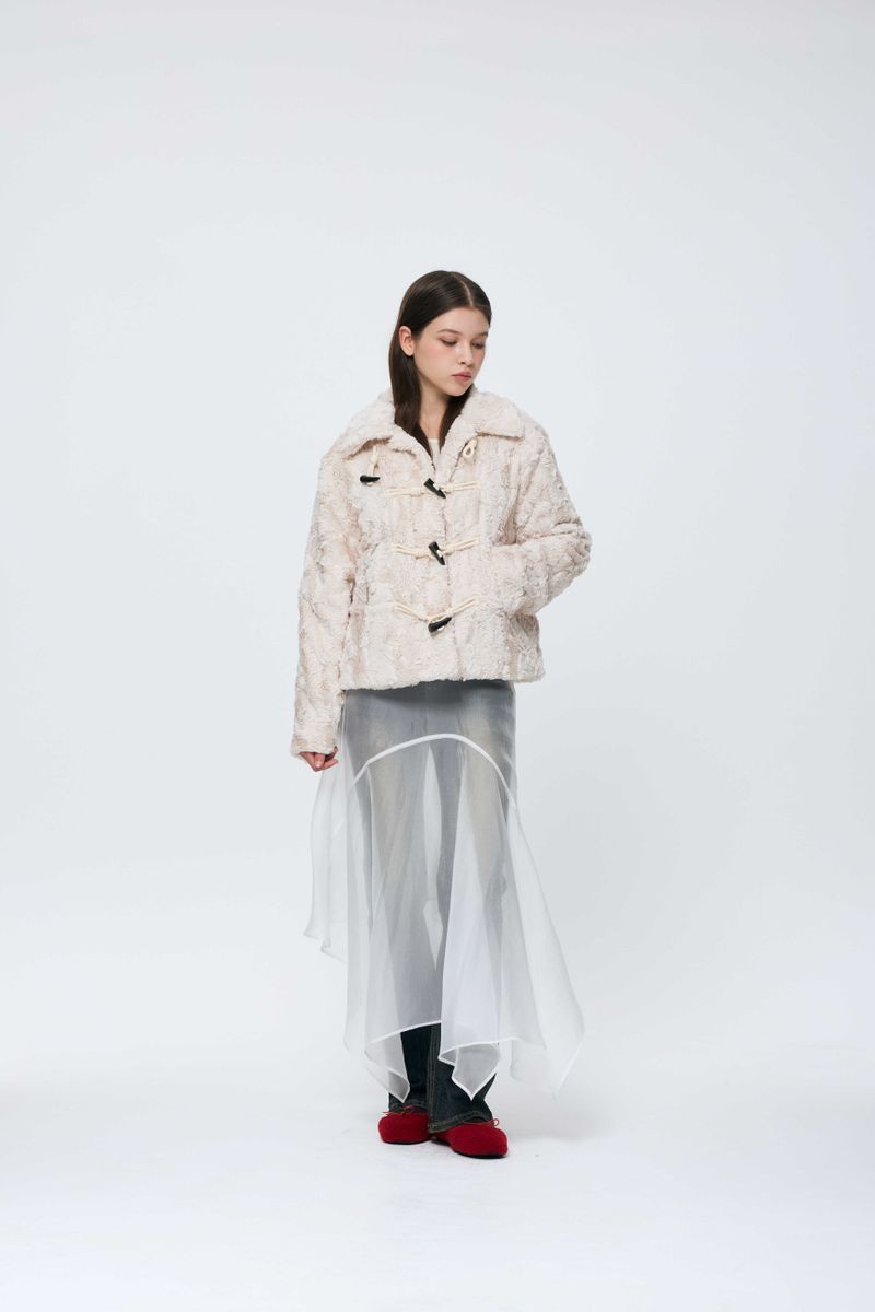 COZY FUR JACKET / BEIGE