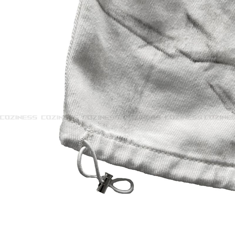 DV Dirty Parasuit White Cargo Pants