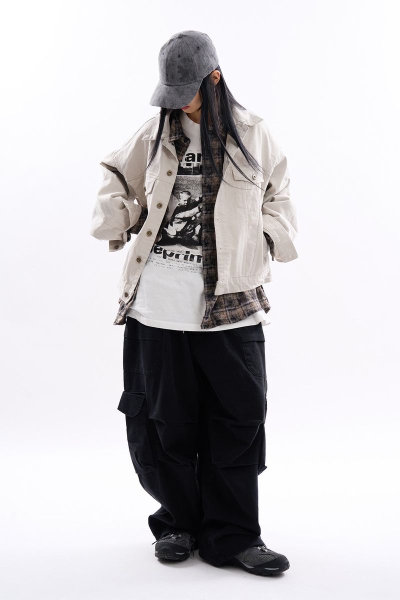 Ely washed loose trucker jacket