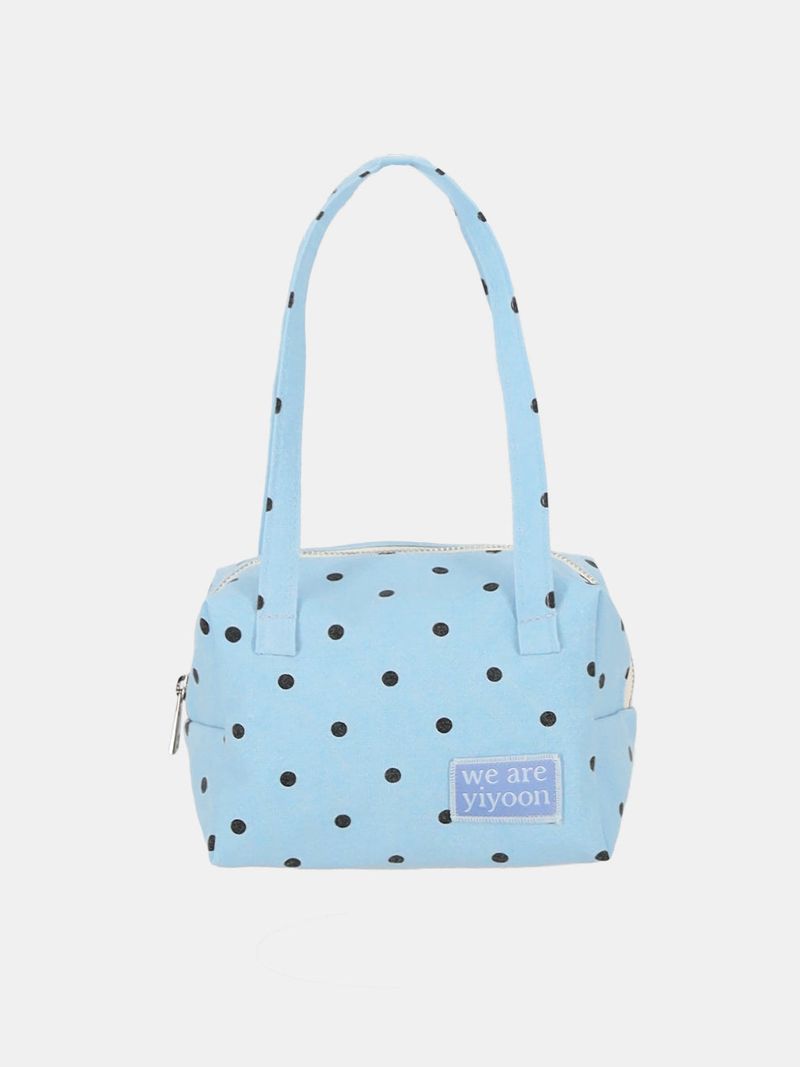 we are yiyoon（ウィアーイユン）の「ハンディ ポーチ (blue dot)（バッグ）」