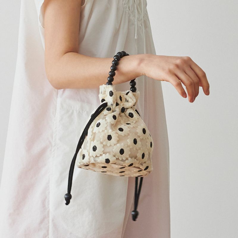 BOLSAC（ボルサック）の「poppy bucket bag_petit_white flower（Bags）」