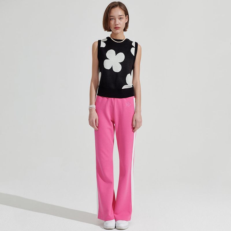 wonder visitor（ワンダービジター）の「Two-tone Semi boots cut Trackpants [Pink]（Pants）」
