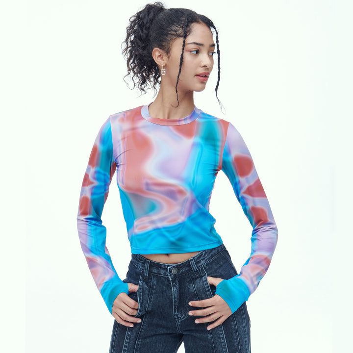 DILETTANTISME（ディレッタンティズム）の「LSD WARMER GRAPHIC CROP T（Tops）」