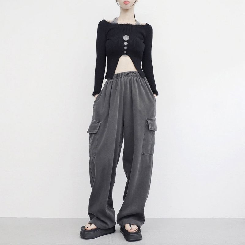 (Unisex) LeCia Cargo String Pants