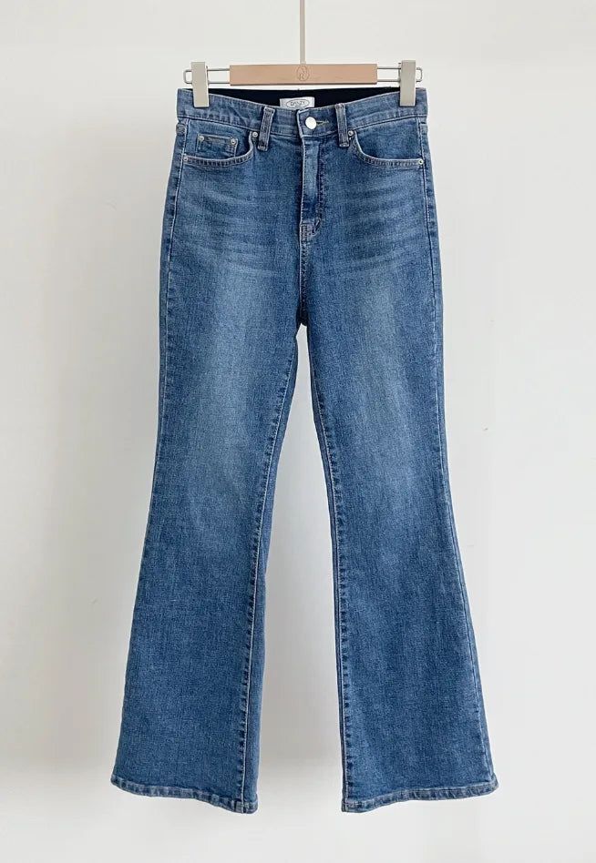 Panyu Hidden Banding Semi-Bootcut Denim Pants