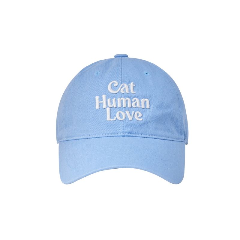 CAT HUMAN LOVE BALL CAP_BLUE
