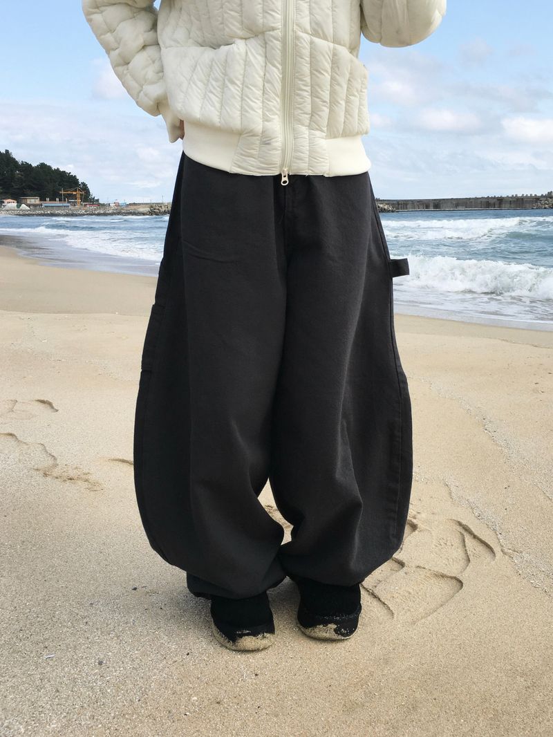 Lovey Heart Cargo Wide Pants (3c)