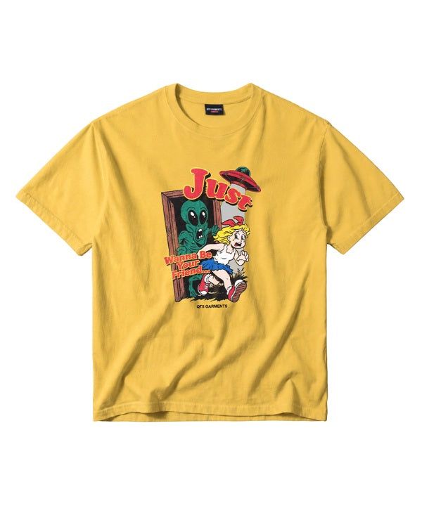 QT8 GARMENTS（キューティーエイトガーメント）の「LB Just Wanna Be Washed Tee (Yellow)（Tops）」
