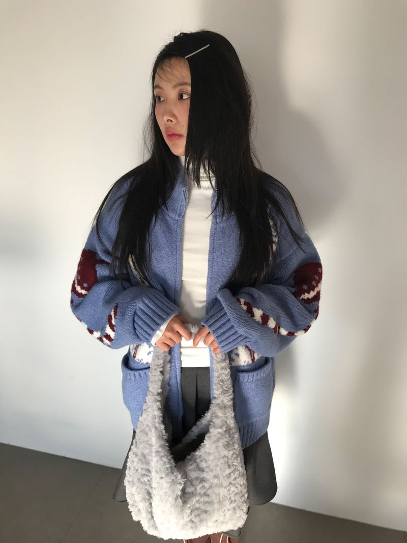 Hubble High Neck Knit Zip-Up (2 Colors)