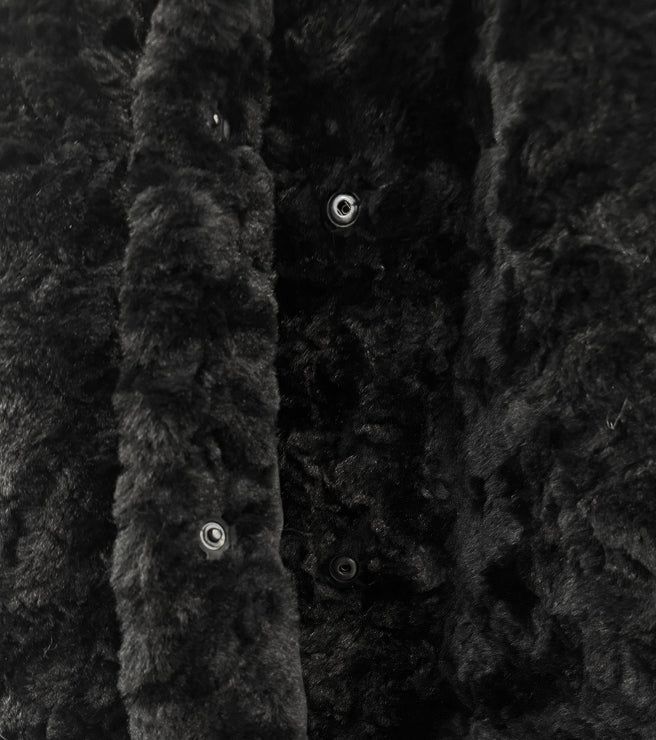 Robin black fur coat