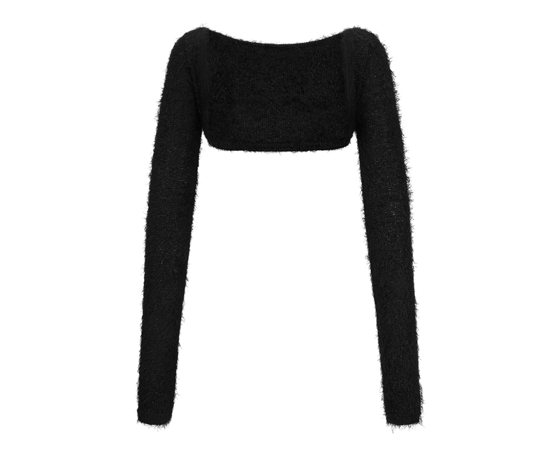 mnem（ムネム）の「[mnem] Pure Bolero Fur Cardigan (black)（Tops）」