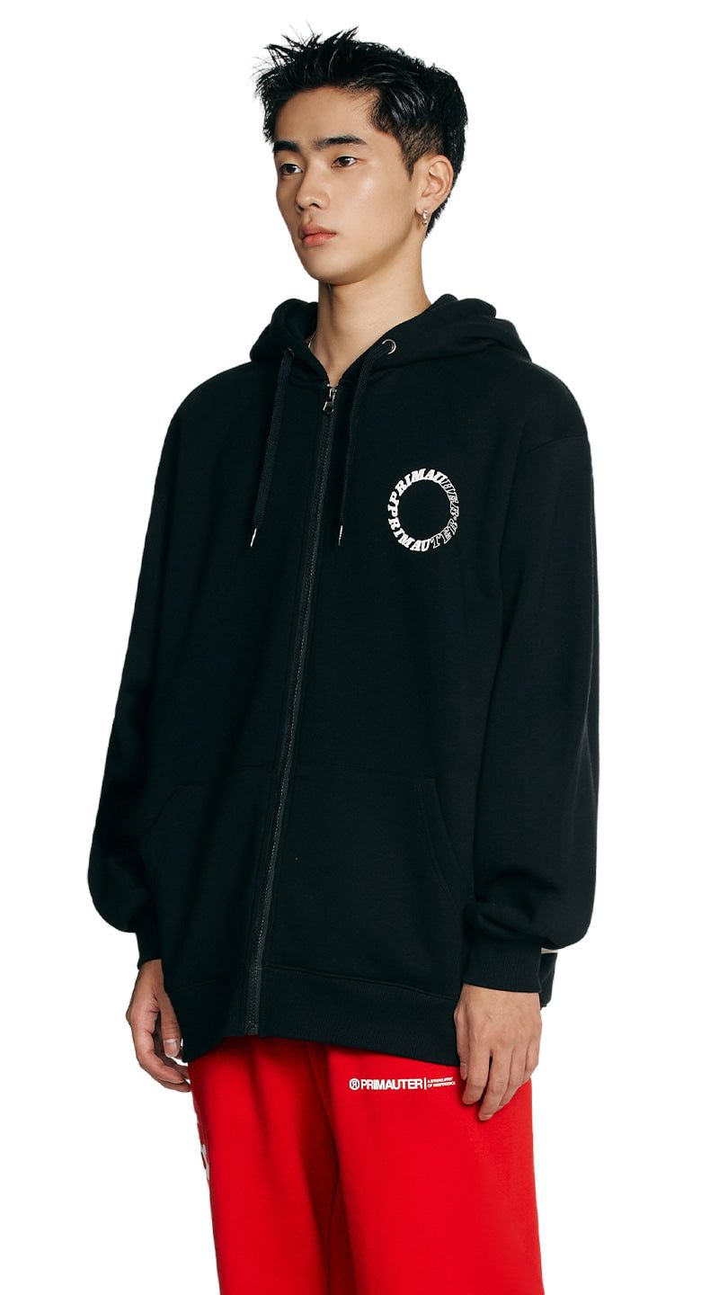 Round Hurter Crewneck Hooded Zip-Up