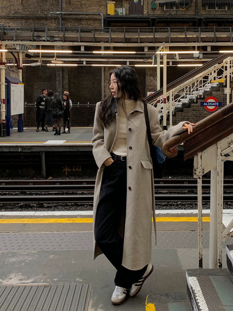 [MADE] Elton Stitch Wool Handmade Long Coat