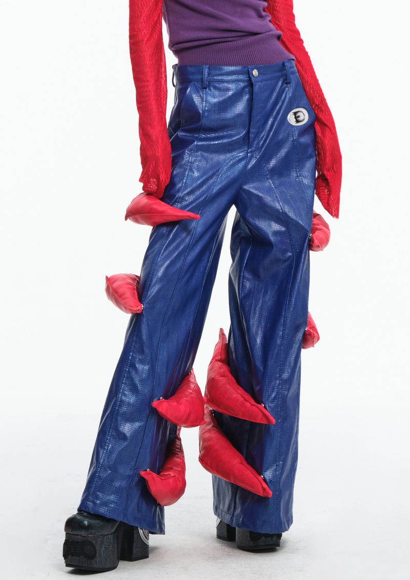 Embryo（エンブリオ）の「Embryo Pu leather special-shaped pants（Pants）」