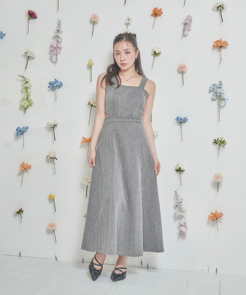 ANDGEEBEE（アンジービー）の「ヘリンボーンカットソージャンスカ（Dresses）」