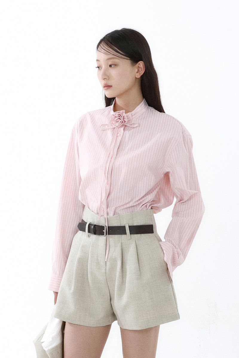 COLLARED SLEEVELESS JACKET_SAND BEIGE