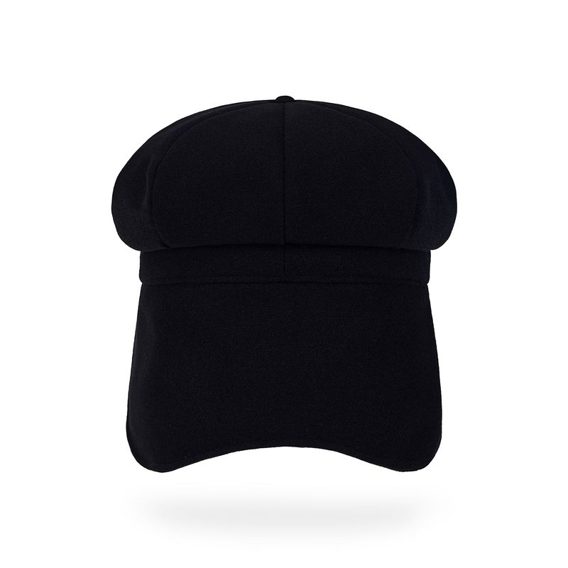 VA Stud Fly Newsboy Cap / Black