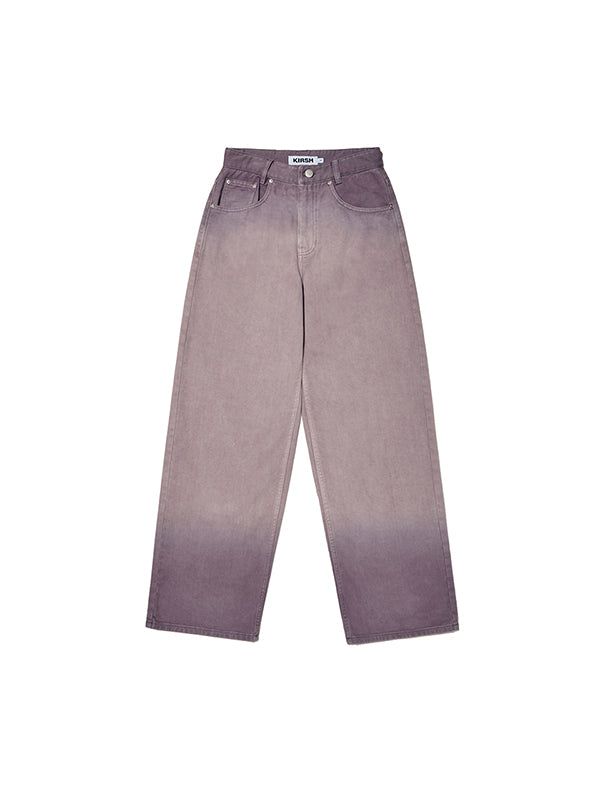 KIRSH（キルシー）の「CHERRY GARMENT WASHING WIDE-FIT DENIM PANTS [PURPLE]（Pants）」