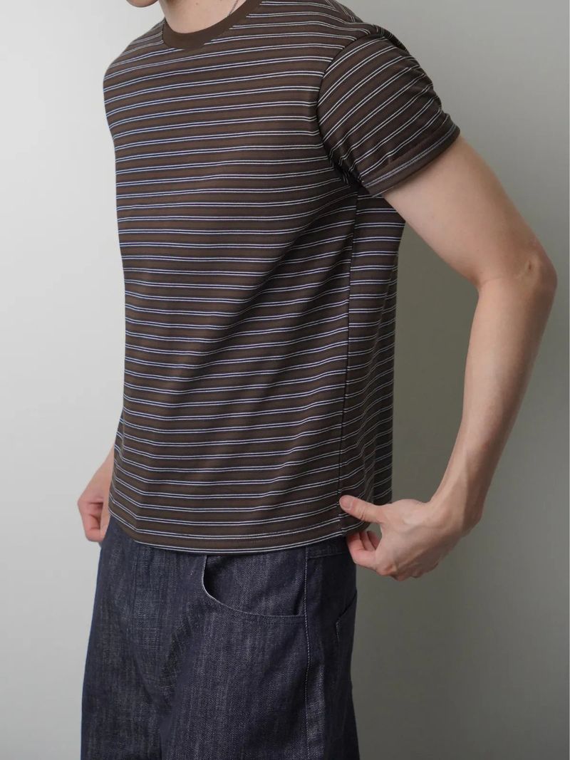 TP9 Slim-Fit Cropped Striped Top