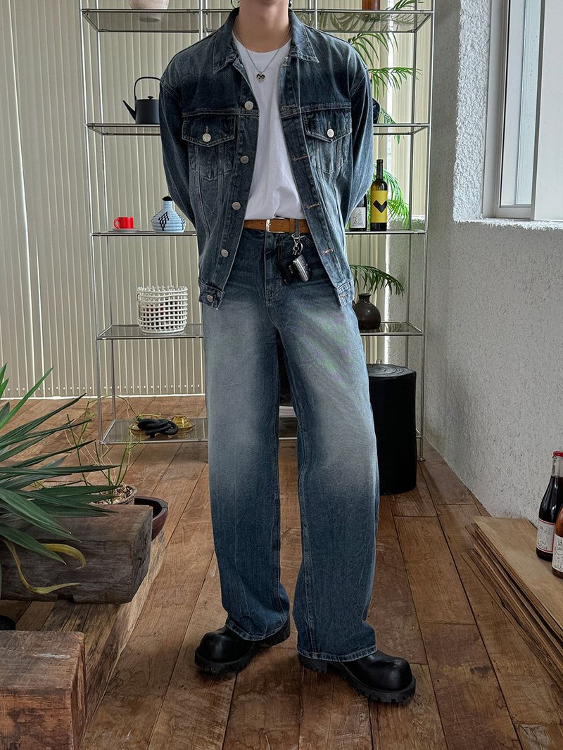 ASCLO（エジュクロ）の「ASCLO Aiden Thunder Teen Denim Set Up (2color)（Setup）」