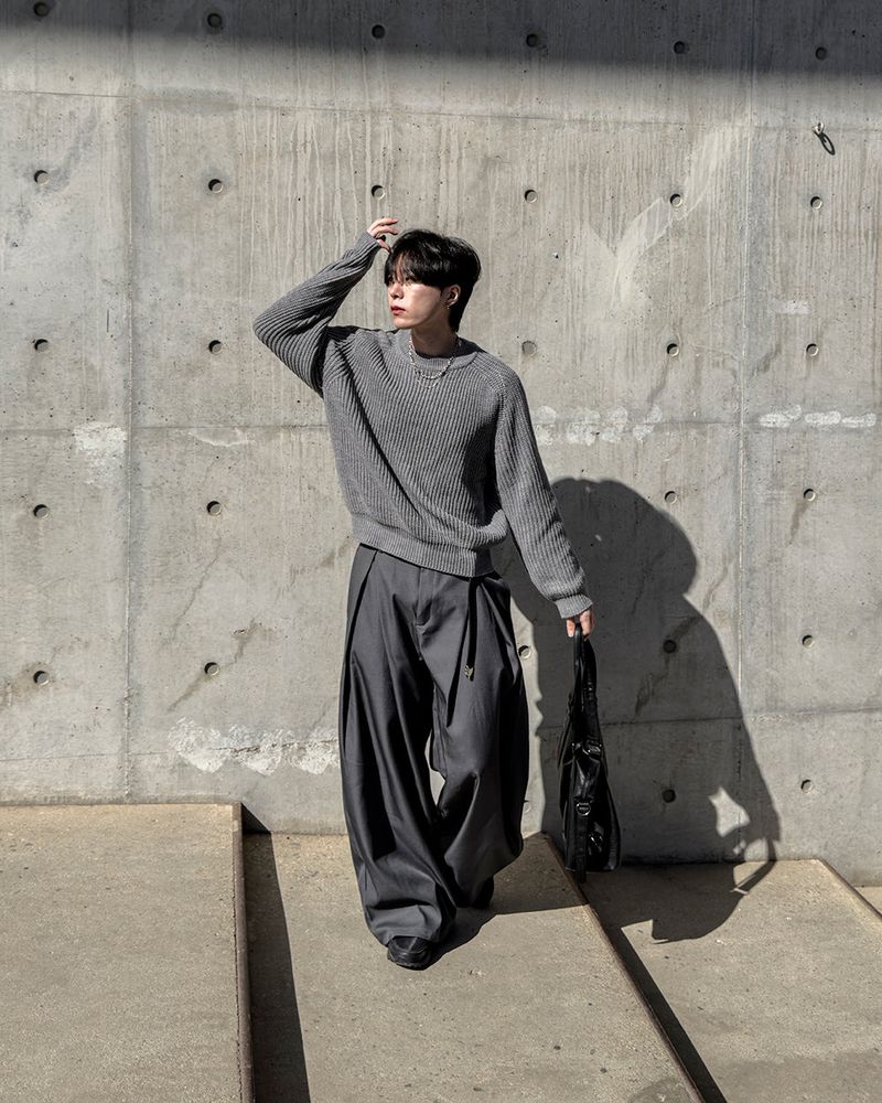 Hild Panel Cropped Hachi Knit