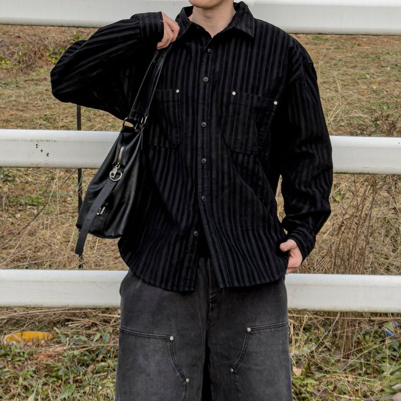 Berl heavy corduroy rivet shirt
