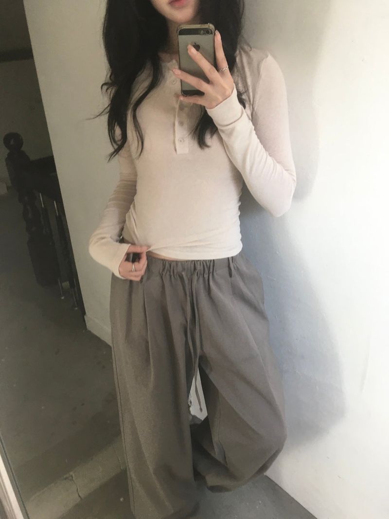 Cotton banding slacks
