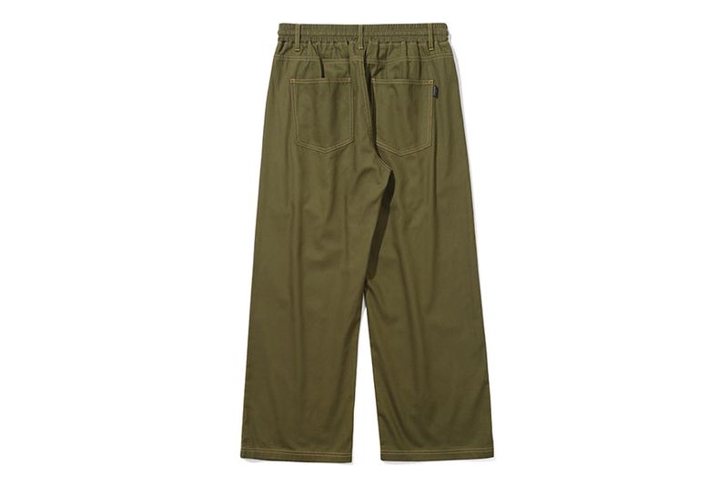 WIDE COTTON PANTS_KHAKI