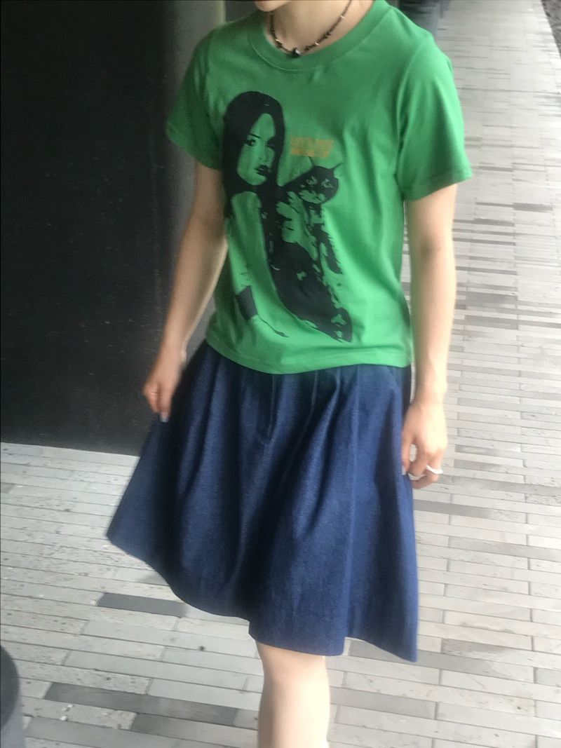 Bruni back banding midiskirt