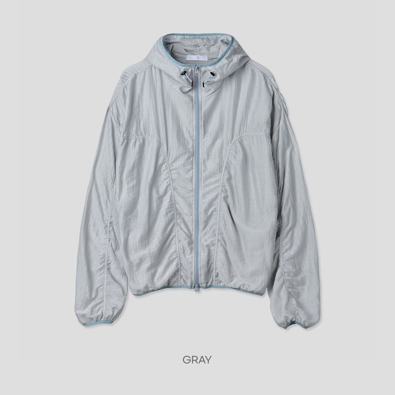 Bailen Shirring Ringer Windbreaker -4C