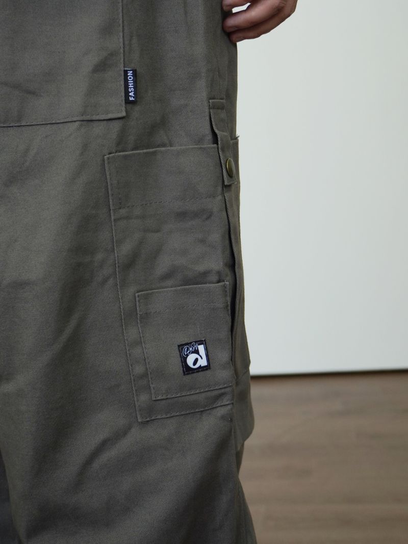 Patched Cotton American Carge Pants 2C