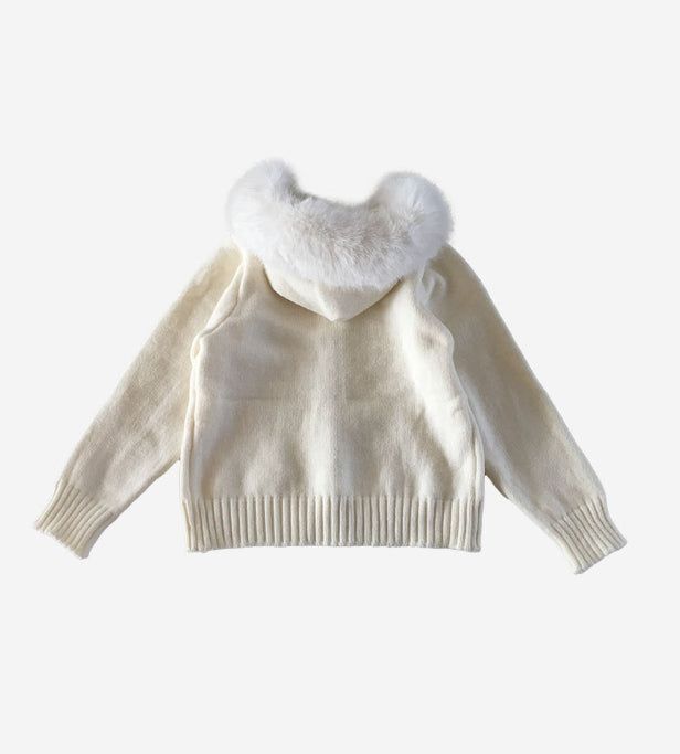 Blooming knit jacket