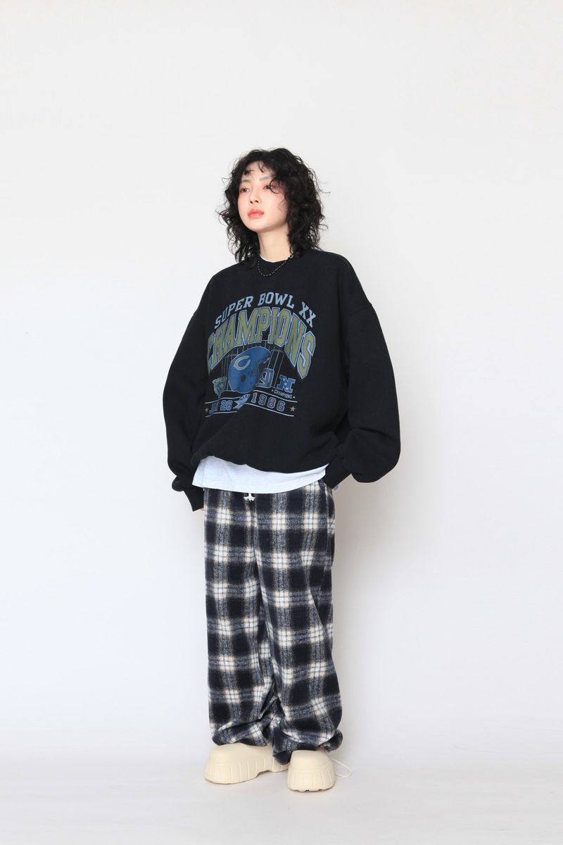 Napping Super Bowl sweatshirt