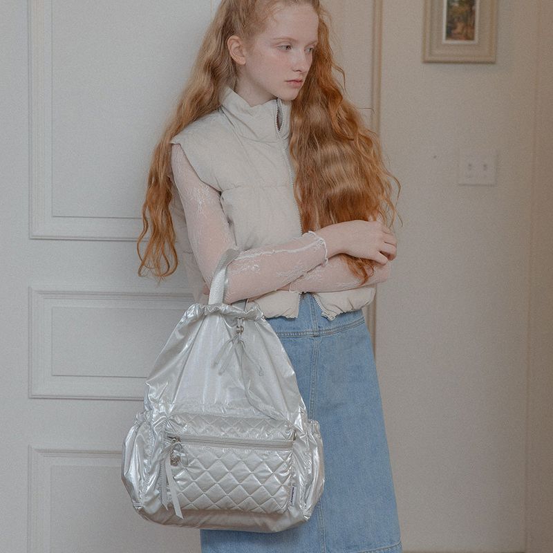 MELLO QUILTING BACK PACK (SILVER)
