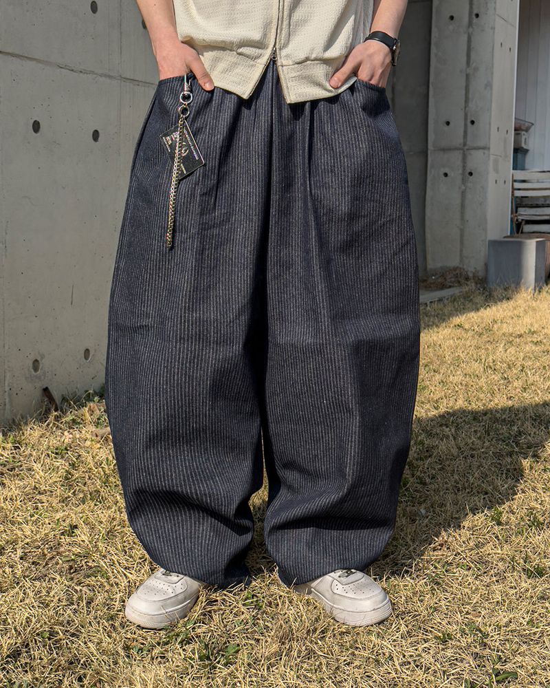 Waze Stripe Curved Denim