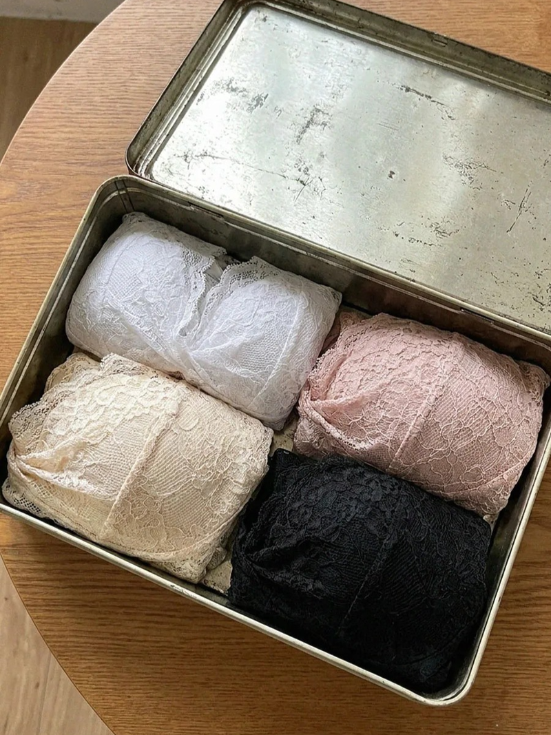 LACE SOFT BRALETTE (4COLORS!)