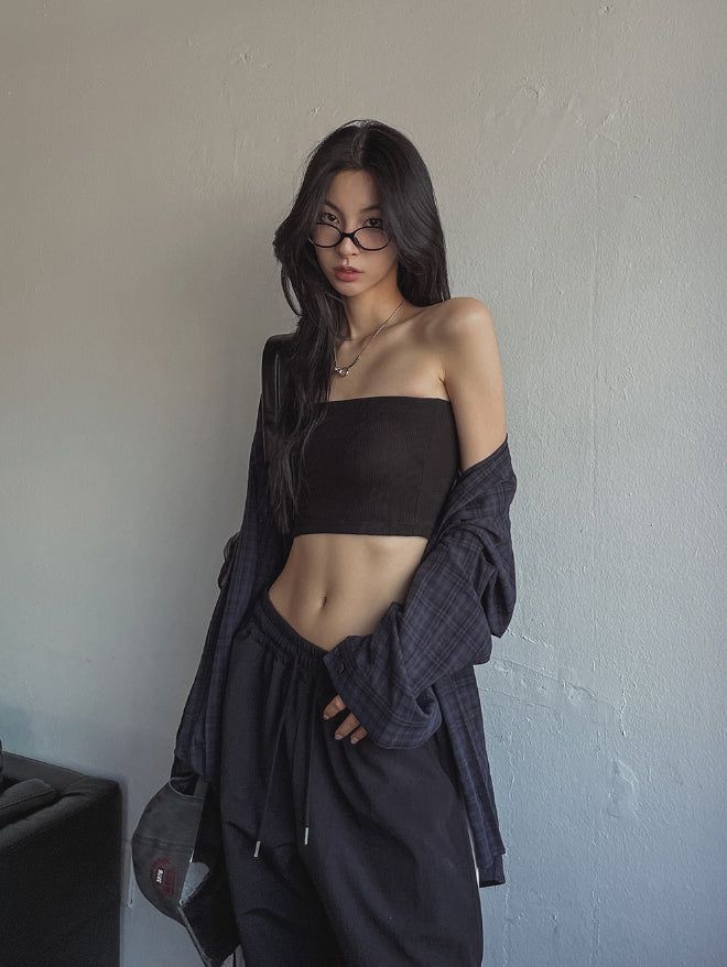 [U-BASIC] Basic Ribbed Tank Top (+With Cup)