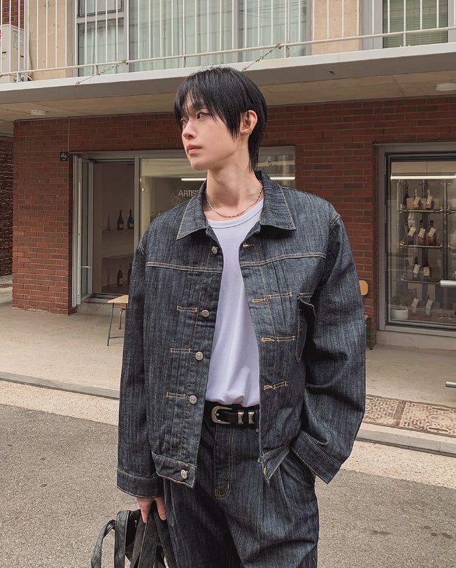 2PLAN（ツープラン）の「フレンディーピンタックトラッカーデニムジャケット（ジャケット/アウター）」