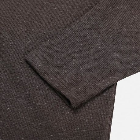 Devel Waffle Henley Neck Long Sleeve T-shirt