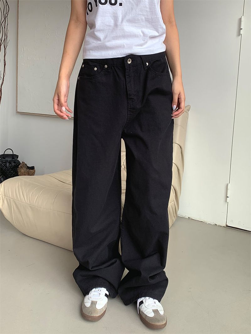 COTTON BIJO WIDE PANTS (2COLOR)