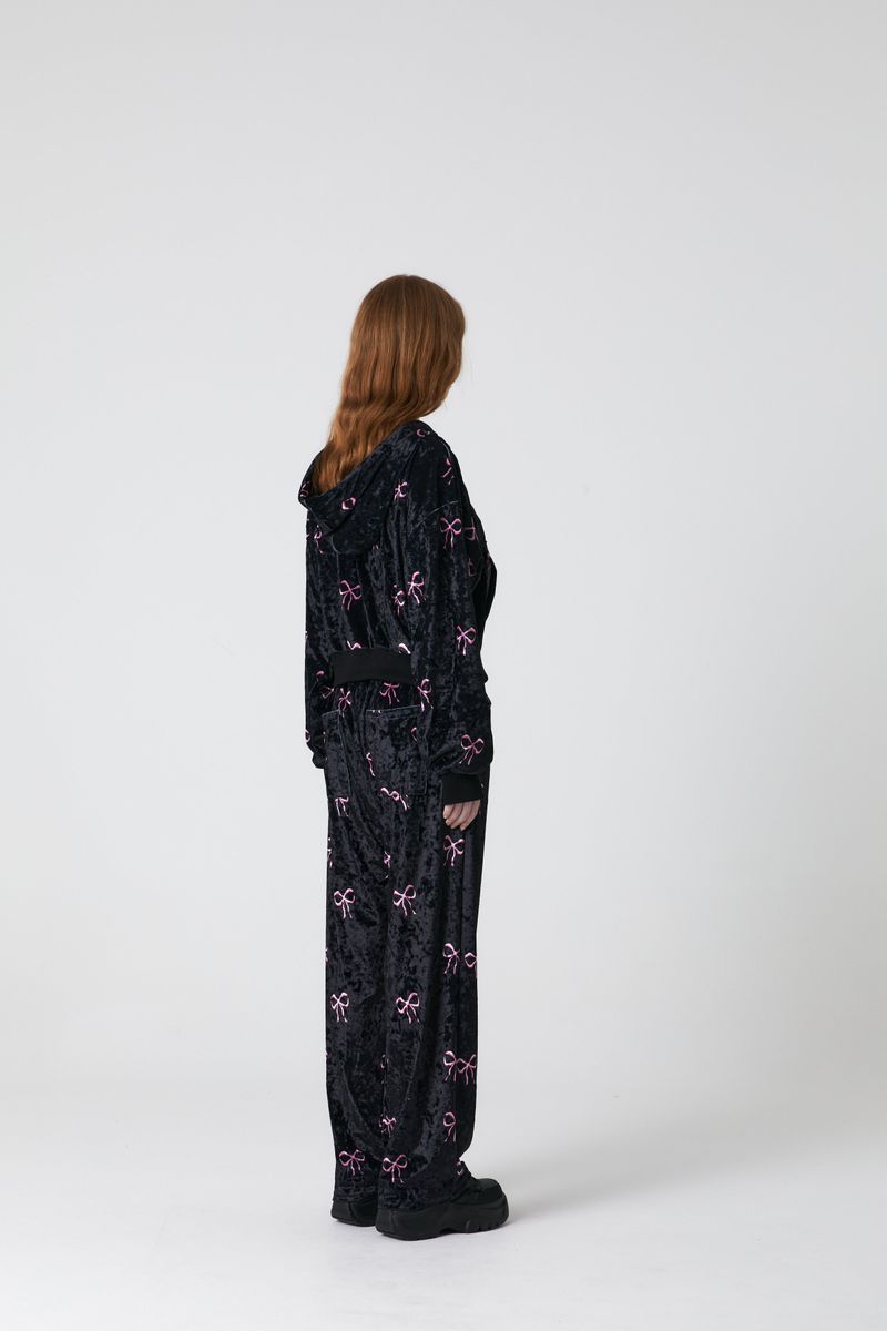 RIBBON VELVET PANTS
