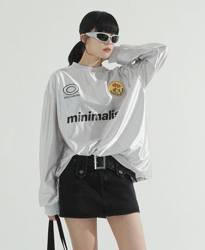 KIXI（キッシー）の「Glitter Minimal LS T-shirt（Tops）」